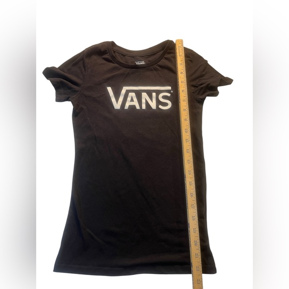 VANS Women’s Black Logo tee XS - Picture 4 of 5